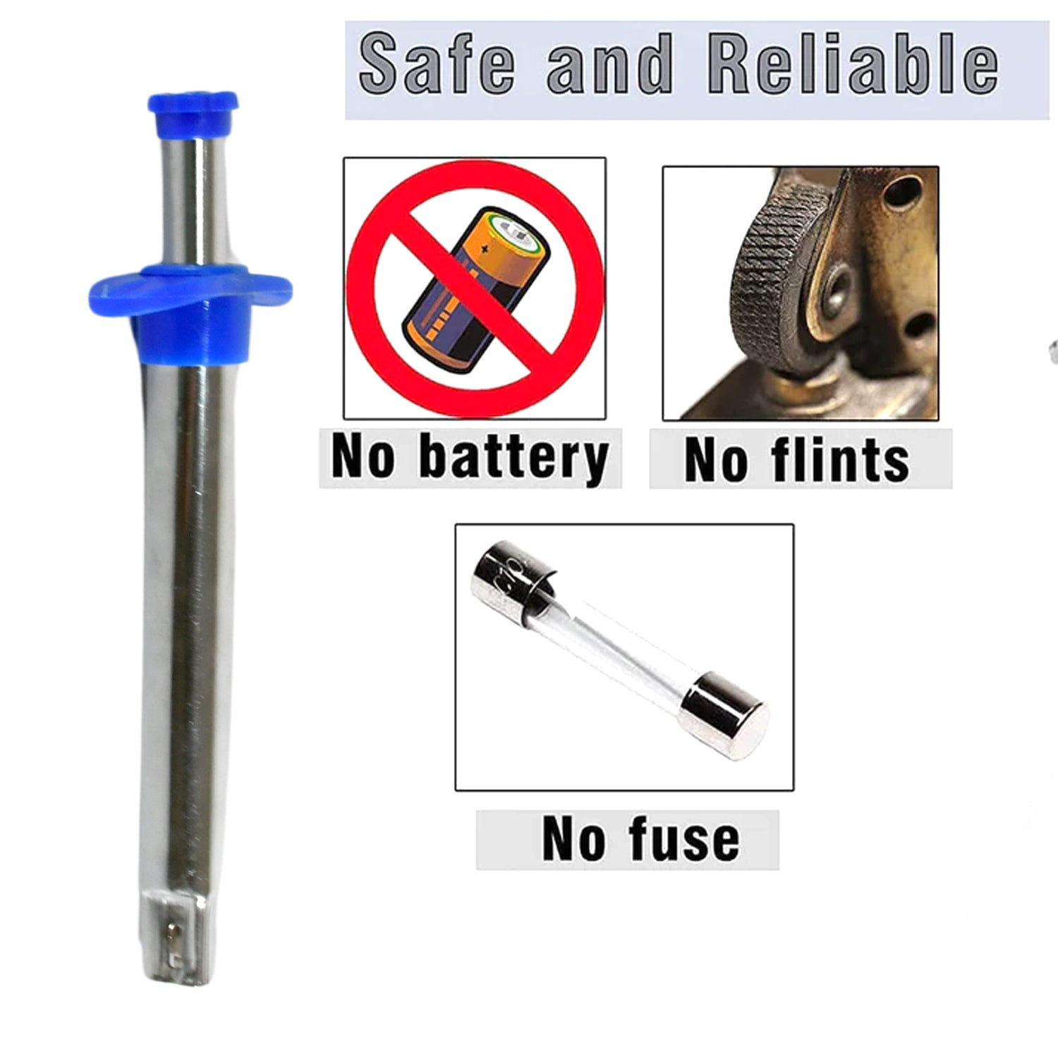 Stainless Steel Gas Lighter Long Lasting Use , Rust Proof, Unbreakable, Gas Lighter Restaurants & Kitchen Use (2 Pc Set) Stainless Steel Gas Lighter Long Lasting Use , Rust Proof, Unbreakable, Gas Lighter Restaurants & Kitchen Use (2 Pc Set)